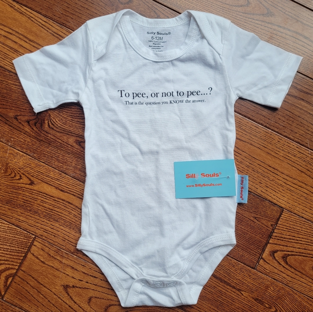 🚨3/$10 NWT Silly Souls Diaper Shirt